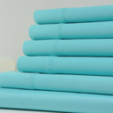 King Aqua Kathy Ireland 1200 Thread Count 6 Piece Cotton Rich Sheet Set