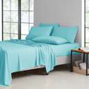King Aqua Kathy Ireland 2000 Thread Count Cotton 6 Pc Sheet Set