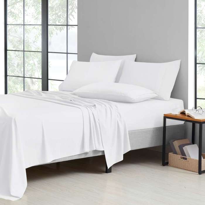 Kathy Ireland 2000 Thread Count Cotton 6 Pc Sheet Set