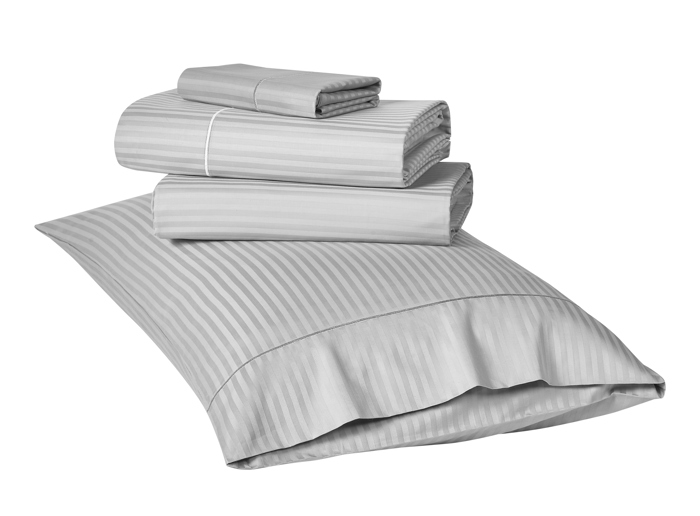 Kathy Ireland 500 Thread Count Damask Stripe Sheet Set with Optifit