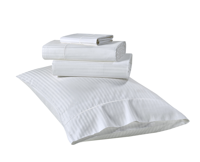 Kathy Ireland 500 Thread Count Damask Stripe Sheet Set with Optifit