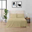 Full/Double Beige Kathy Ireland Bamboo Cooling 6 Piece Sheet Set
