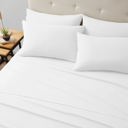 Full/Double White Kathy Ireland Bamboo Cooling 6 Piece Sheet Set