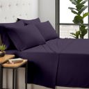 King Egg Plant Kathy Ireland Bamboo Cooling 6 Piece Sheet Set