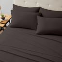 Twin Brown Kathy Ireland Bamboo Cooling 6 Piece Sheet Set