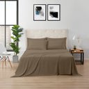 Twin Taupe Kathy Ireland Bamboo Cooling 6 Piece Sheet Set
