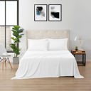 Twin White Kathy Ireland Bamboo Cooling 6 Piece Sheet Set