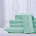 Full/Double Sea Foam Kathy Ireland Cool Max 6 Piece Ultra Soft Sheet Set
