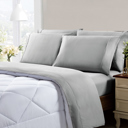 King Light Grey Kathy Ireland Cool Max 6 Piece Ultra Soft Sheet Set
