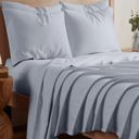 King Silver Kathy Ireland 1200tc 6 Piece Cotton Rich Damask Stripe Sheet Set