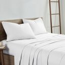 Full/Double White Kathy Ireland 300 Thread Count 100% Bamboo Sheet Set