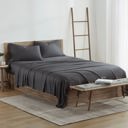 Queen Charcoal Kathy Ireland 300 Thread Count 100% Bamboo Sheet Set