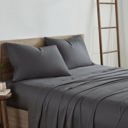 Queen Charcoal Kathy Ireland 300 Thread Count 100% Bamboo Sheet Set