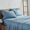 Queen Denim Kathy Ireland 300 Thread Count 100% Bamboo Sheet Set