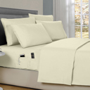 Full/Double Ivory Kathy Ireland 6-Piece Smart Sheet Sets w/ Side Pocket