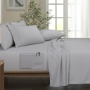 Twin Silver Kathy Ireland 6-Piece Smart Sheet Sets w/ Side Pocket