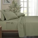 Twin Sage Bamboo 6 Piece 1800 Thread Count Smart Pocket Ultra Soft Luxury Sheet Set