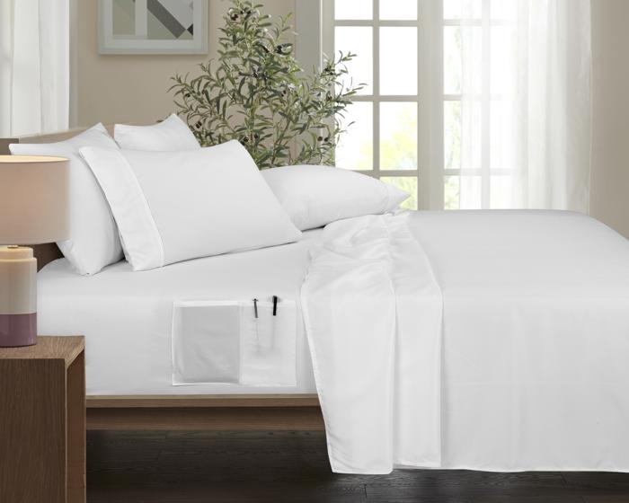 Bamboo 6 Piece 1800 Thread Count Smart Pocket Ultra Soft Luxury Sheet Set