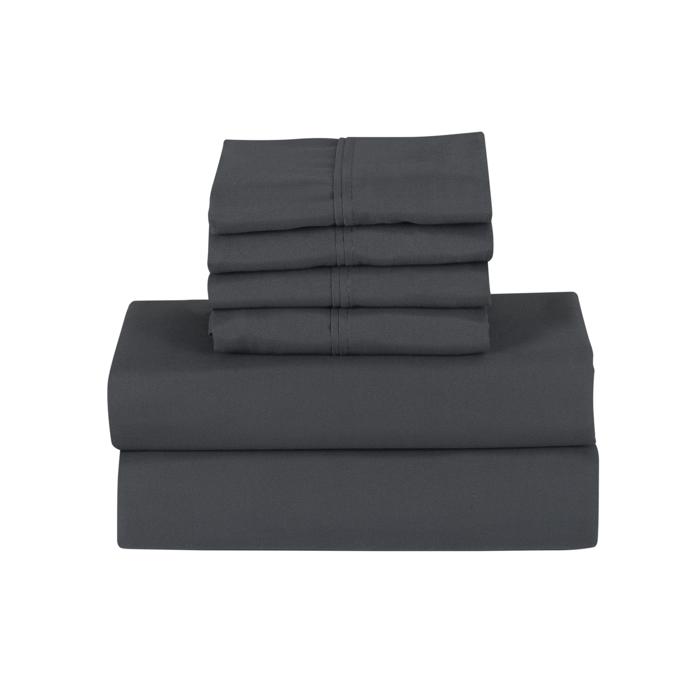 Bamboo 6 Piece 1800 Thread Count Smart Pocket Ultra Soft Luxury Sheet Set