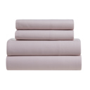 King Pink Kathy Ireland Herringbone Twill 4 Piece Cotton Rich Sheet Set