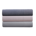 Queen Dark Grey Kathy Ireland Herringbone Twill 4 Piece Cotton Rich Sheet Set