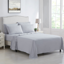 Full/Double Light Grey Kathy Ireland 6 Piece Brushed Microfiber Sheet Set