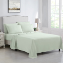 Full/Double Pistachio Green Kathy Ireland 6 Piece Brushed Microfiber Sheet Set