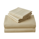 King Beige Kathy Ireland 6 Piece Brushed Microfiber Sheet Set