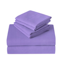 King Violet Purple Kathy Ireland 6 Piece Brushed Microfiber Sheet Set