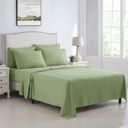 Twin Sage Kathy Ireland 6 Piece Brushed Microfiber Sheet Set