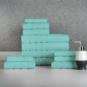  Bibb Home 12 Piece Egyptian Cotton Towel Set