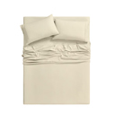 Full/Double Khaki Bamboo 2000 Count 6-Piece Luxury Sheet Set