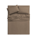 Twin Chocolate Bamboo 2000 Count 6-Piece Luxury Sheet Set