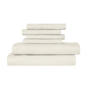 Twin Ivory Bamboo 2000 Count 6-Piece Luxury Sheet Set