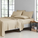 Twin Khaki Bamboo 2000 Count 6-Piece Luxury Sheet Set