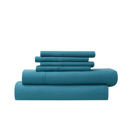 Twin Teal Bamboo 2000 Count 6-Piece Luxury Sheet Set