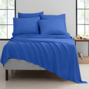 Twin Warm Blue Bamboo 2000 Count 6-Piece Luxury Sheet Set