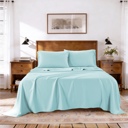  Kathy ireland Lyocell & Linen Blend 4-Piece Sheet Set