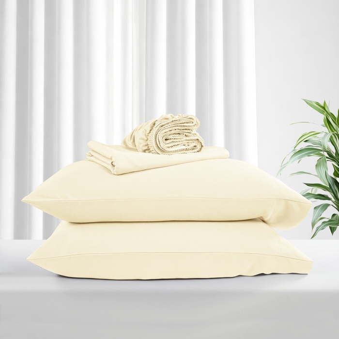 Kathy ireland Lyocell & Linen Blend 4-Piece Sheet Set
