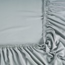 Queen Mouse Grey Kathy ireland Lyocell & Linen Blend 4-Piece Sheet Set