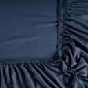 Queen Denim Kathy ireland Lyocell & Linen Blend 4-Piece Sheet Set