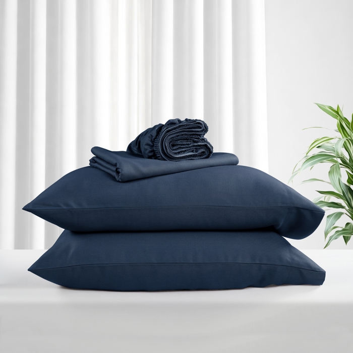 Kathy ireland Lyocell & Linen Blend 4-Piece Sheet Set
