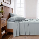 Twin Mouse Grey Kathy ireland Lyocell & Linen Blend 4-Piece Sheet Set