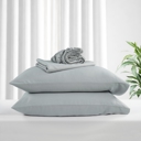 Twin Mouse Grey Kathy ireland Lyocell & Linen Blend 4-Piece Sheet Set