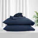 Twin Denim Kathy ireland Lyocell & Linen Blend 4-Piece Sheet Set