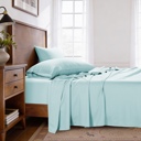 Twin Duck Egg Kathy ireland Lyocell & Linen Blend 4-Piece Sheet Set