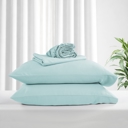 Twin Duck Egg Kathy ireland Lyocell & Linen Blend 4-Piece Sheet Set