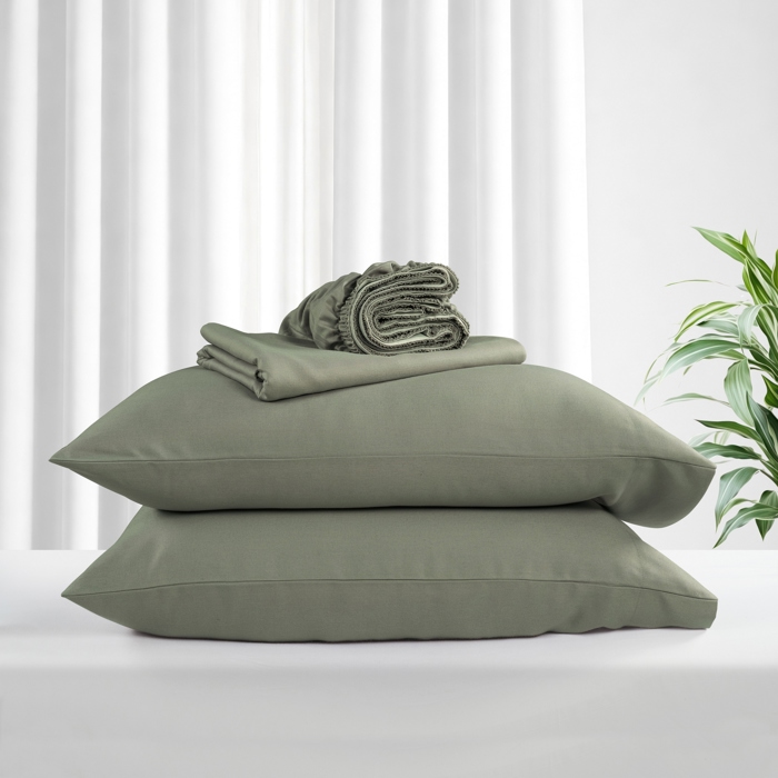 Kathy ireland Lyocell & Linen Blend 4-Piece Sheet Set
