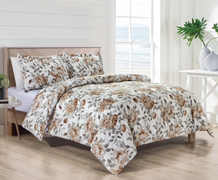 Bibb Home 1800 Series Egyptian Luxury 3 pc Duvet Cover Set