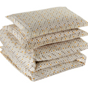 King Melange Bibb Home 1800 Series Egyptian Luxury 3 pc Duvet Cover Set